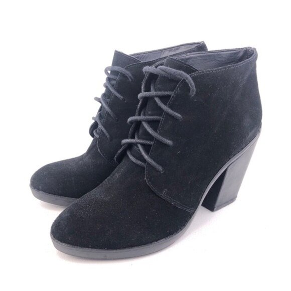 Steve Madden Jayson Black Suede Ankle Boots 7.5M - Picture 3 of 12